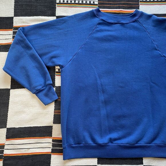 Vintage Sportswear Blue Crewneck Pullover Sweater. 50/50 Polycotton. Size Medium - Picture 12 of 13